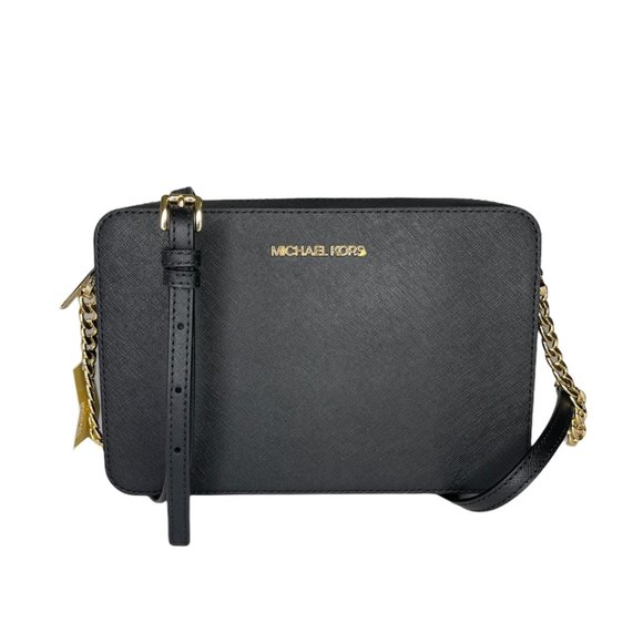 Michael Kors Bags Michael Kors Ew Crossbody Bag Black Jet Set Large